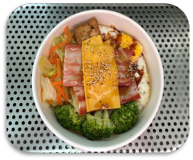 培根蓋飯